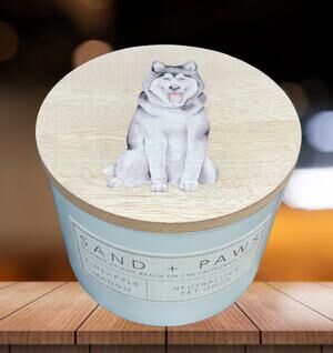 NEW! Sand + Paws Pineapple Mango 12 oz Scented Candle
